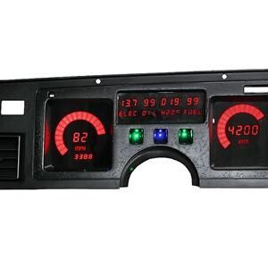 84-89 INTELLITRONIX LED DIGITAL GAUGES Red